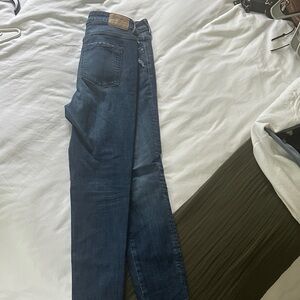Zara Distressed Indigo Jeans
